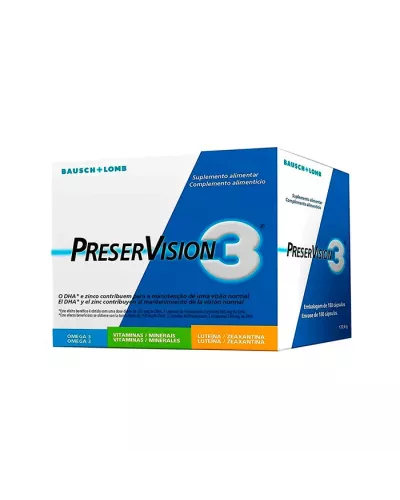 Bausch+lomb Preservision 3 180 Cápsulas