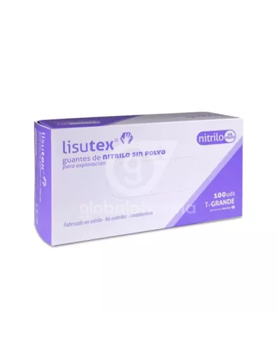 Guantex Lisutex Nitrilo S-P T-G 100U