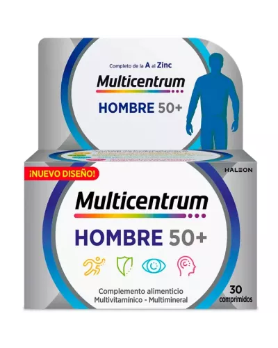 Multicentrum Homme 50+ 30 Comprimés