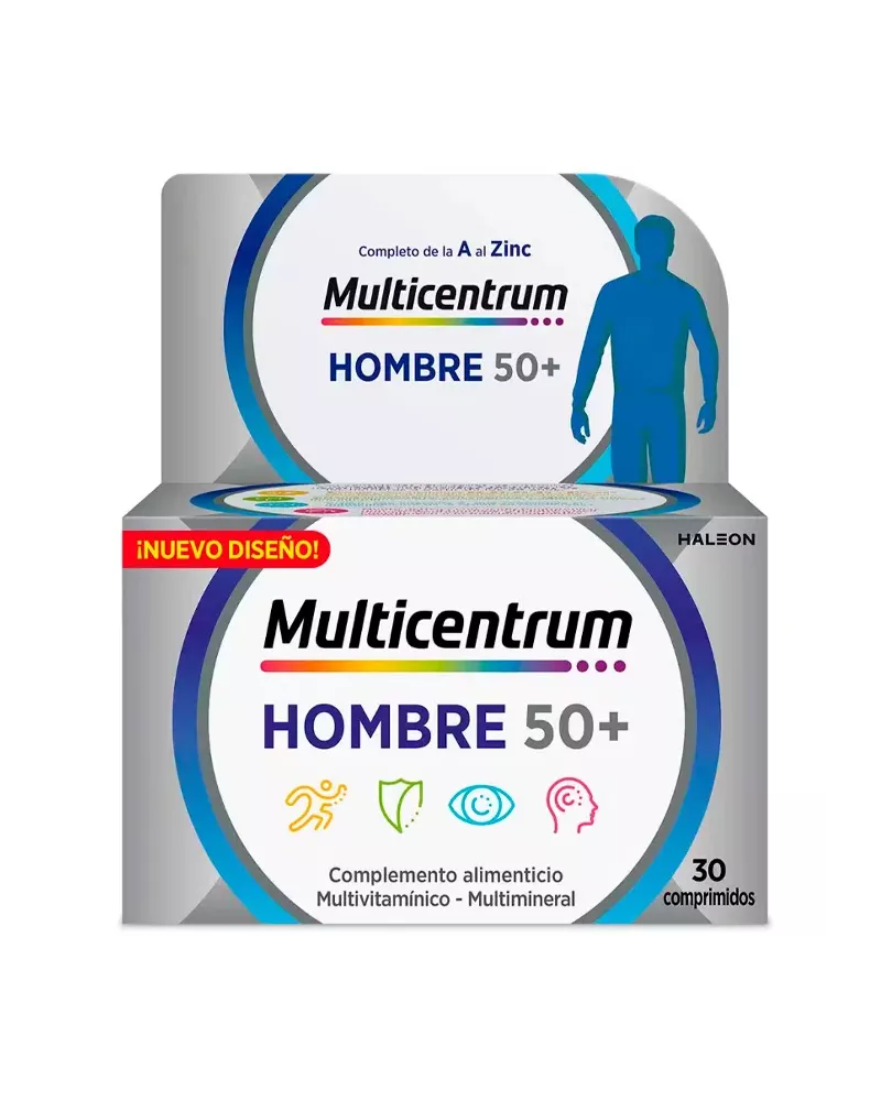 Multicentrum Homme 50+ 30 Comprimés
