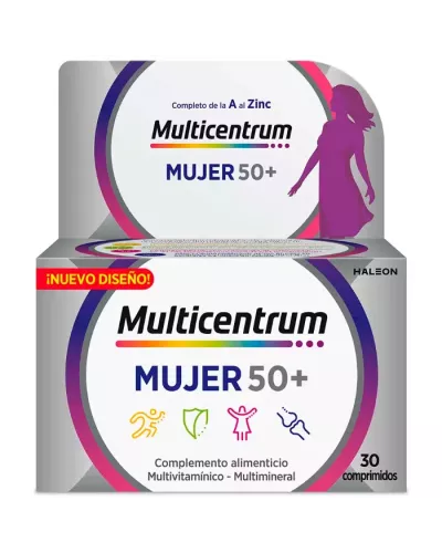 Multicentrum Femme 50+ 30 Comprimés