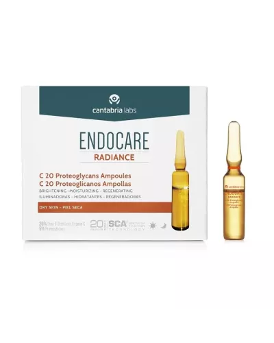Endocare C20 Protéoglycans 30 Ampoules - Peau Sèche et Déshydratée