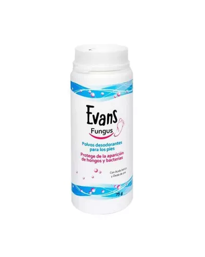 Evans Fungus Polvos Desodorantes Antihongos Para Pies 75g
