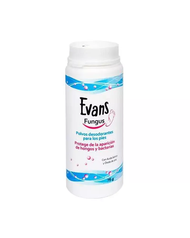 Evans Fungus Polvos Desodorantes Antihongos Para Pies 75g