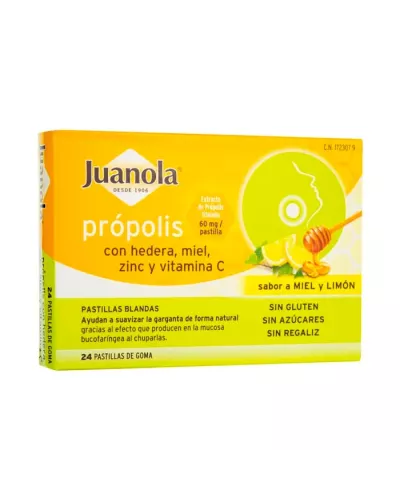 Juanola Própolis Hedera, Miel, Zinc y Vitamina C 24U