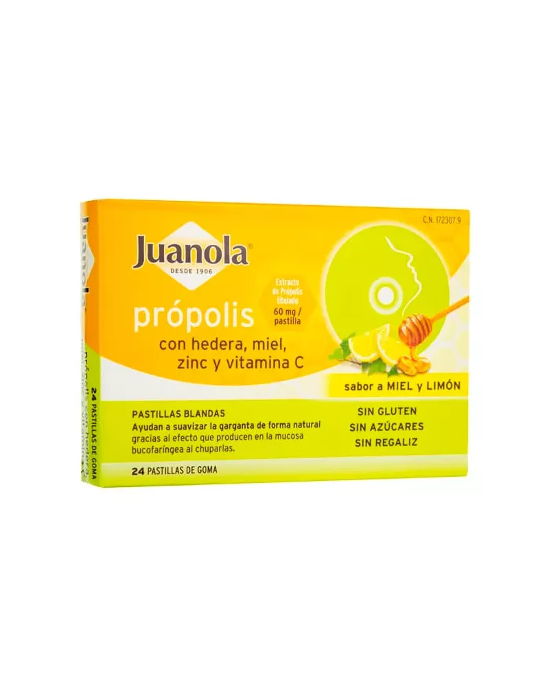 Juanola Própolis Hedera, Miel, Zinc y Vitamina C 24U