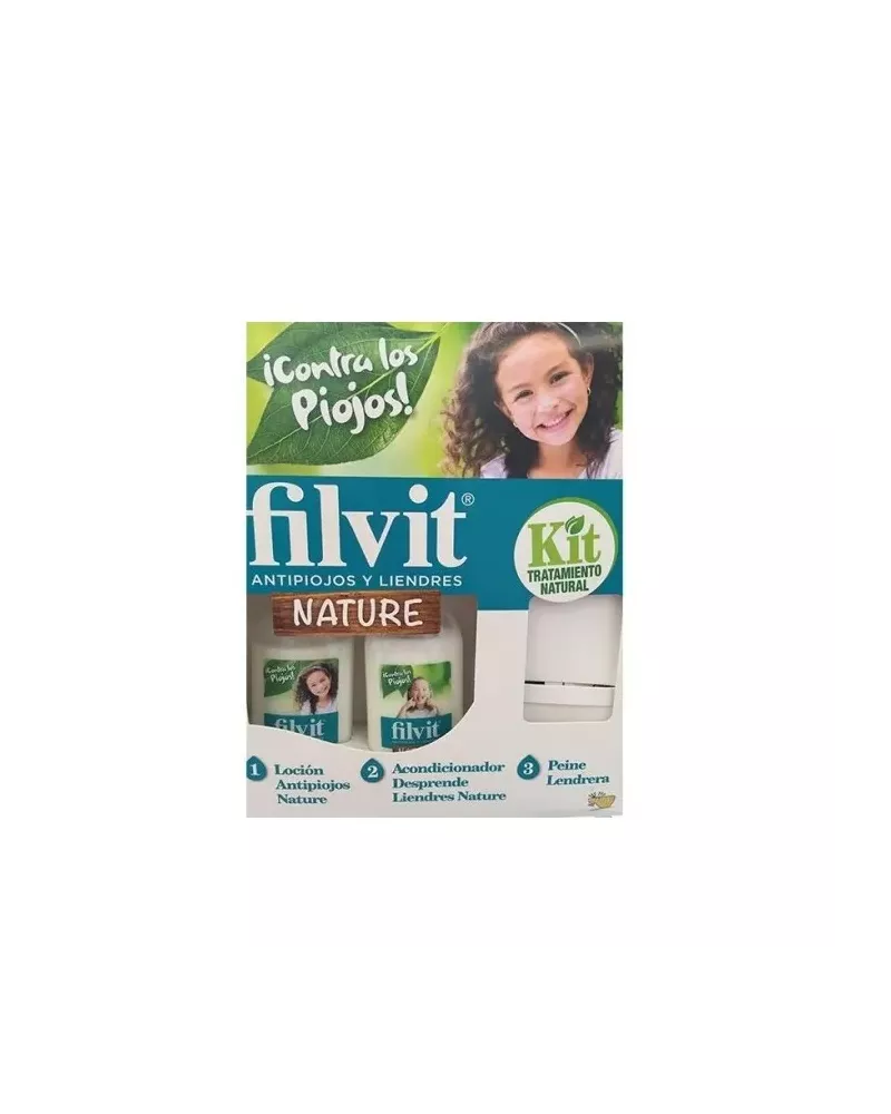 Filvit Nature Anti Poux Lotion 125ml Coffret 2 Produits