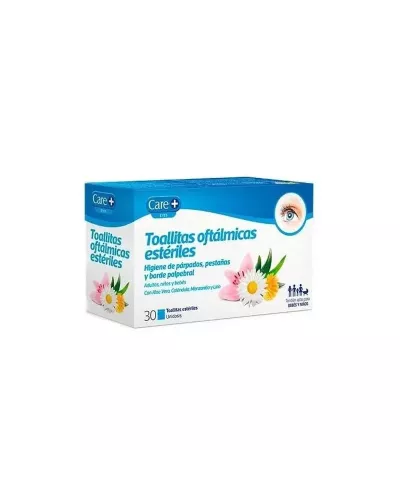 Care+ Toallitas Oftálmicas Estériles 30 Unidades