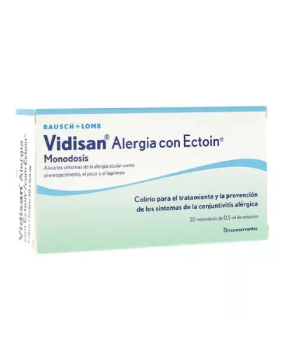 Vidisan Alergia Con Ectoin Monodosis 20 x 0.5ml