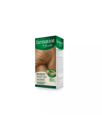 Farmatint Gel Coloración Permanente 8D Rubio Claro Dorado 150ml
