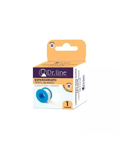 Dr. Line Bande Textile Blanche 5x2,5cm X12