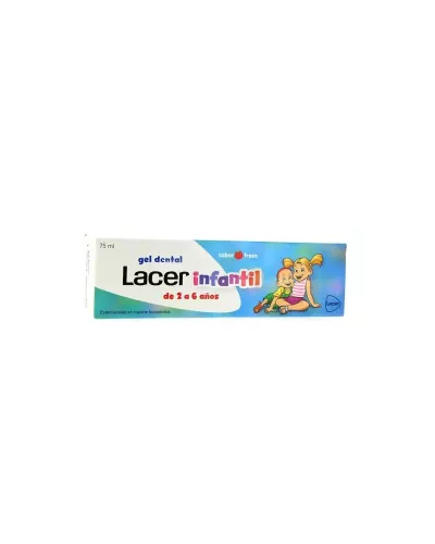 Lacer Infant Strawberry Flavour Gel 75ml