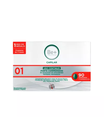 Be+ Capillaire à Usage Continu Forte 90 Comprimés