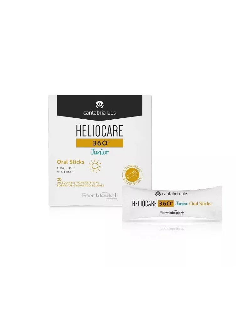 Heliocare 360º Junior Oral Sticks 20 Unités