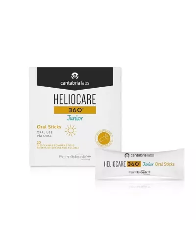 Heliocare 360º Junior Oral Sticks 20 Unités