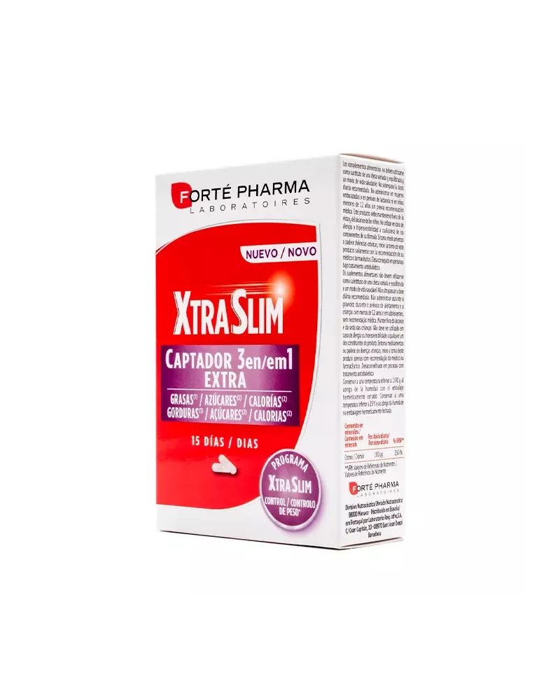 Forté Pharma Xtraslim Captador 3 en 1 60 Cápsulas