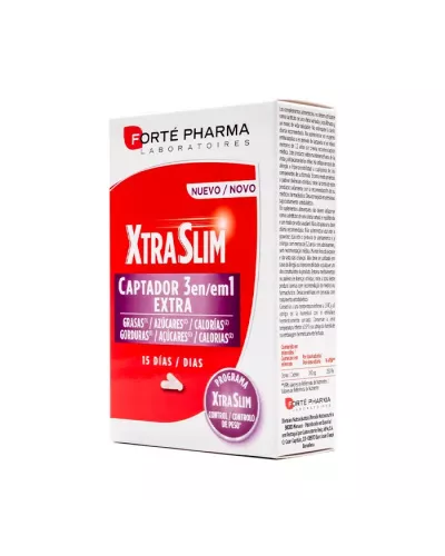 Forté Pharma Xtraslim Captador 3 in 1 60 Capsules