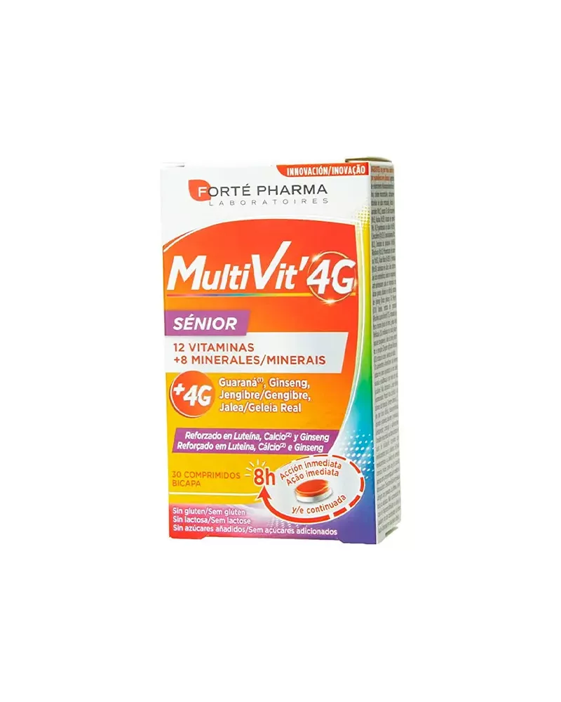 Forté Pharma 12 Multivit 4G Sénior 30 Tablettes