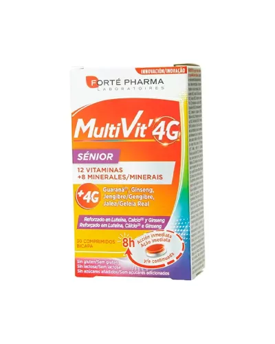 Forté Pharma 12 Multivit 4G Sénior 30 Comprimidos