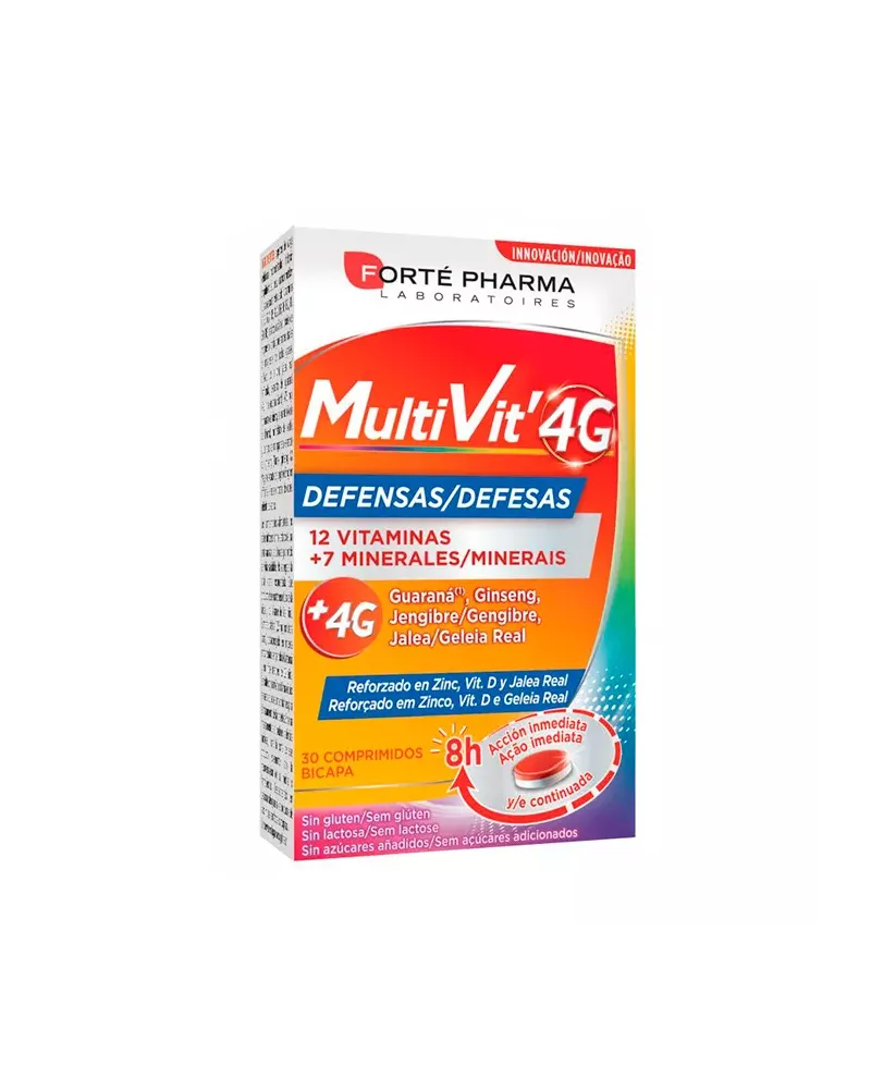 Forté Pharma Multivit 4G Defensas 30 Comprimidos