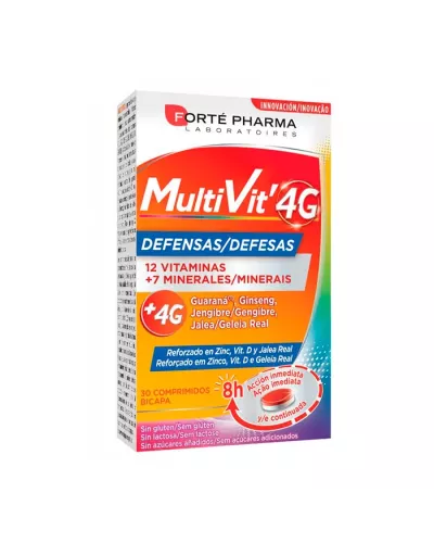 Forté Pharma Multivit 4G Defensas 30 Comprimidos