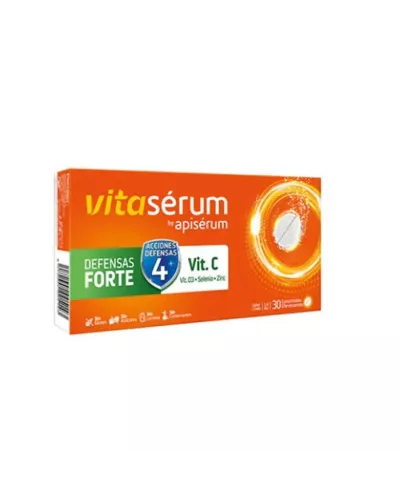 Vitaserum By Apiserum Defensas Forte Vit C 30 Comprimés