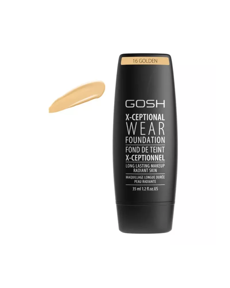 Gosh X-Ceptional Wear Foundation Long Lasting Makeup 16 Golden 35ml