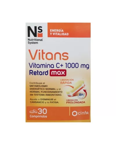 NS Vitans Vitamina C+ 1000Mg Retard Max 30 Comp