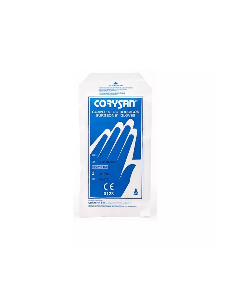 Corysan Sterile Latex Sterile Surgery Gloves Size 8,5 2U