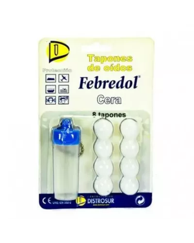 Tapones Oído Cera 8 Unidades Febredol