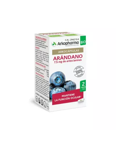 Arkopharma Arkocapsulas Arandano Bio 40 Capsulas