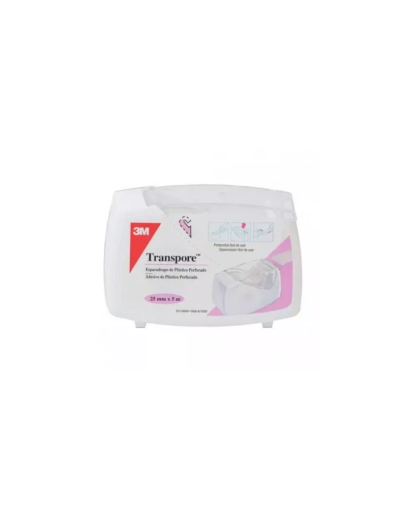 Ioox Transpore Esparadrapo Blanco 5 M X 2,5 Cm 3m