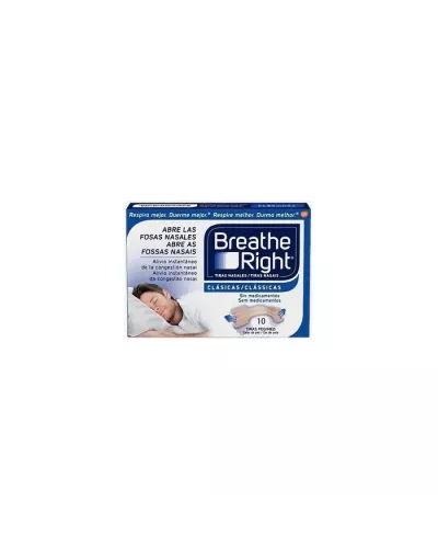 Breathe Right Tiras Nasales Pequeñas 10 Unidades