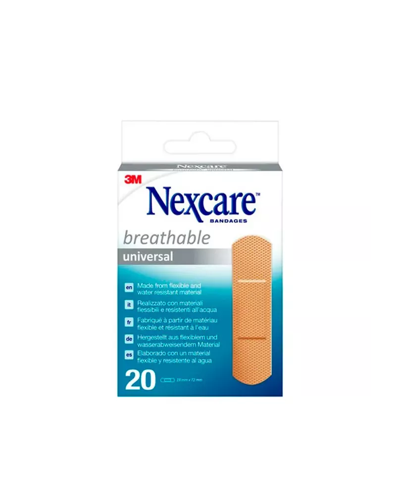 Nexcare Plástico 20 Tiras 19x76mm
