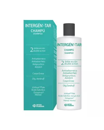 Intergén Shampooing Anti-Séborrhéique et Antipelliculaire Au Goudron
