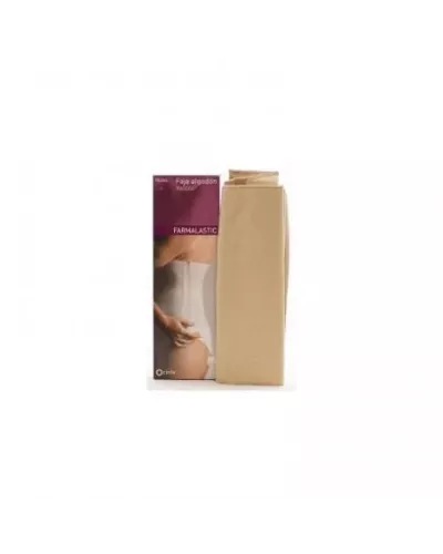 Faja De Algodón y Velcro Talla 1 Color Beige Farmalastic