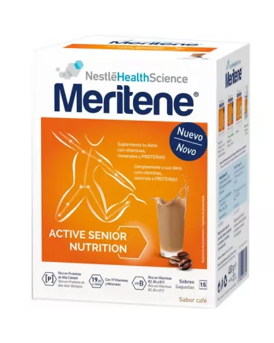 Meritene Batidos Sabor Café Descafeinado 15 Sobres