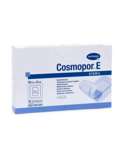 Hartmann Cosmopor E Steril Absorbent Adhesive Dressing 10X6cm 10 Units