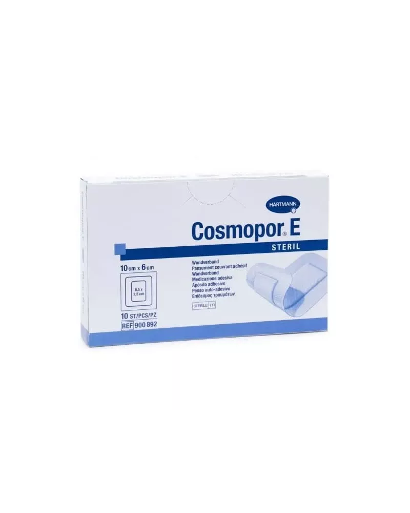 Hartmann Cosmopor E Steril Absorbent Adhesive Dressing 10X6cm 10 Units