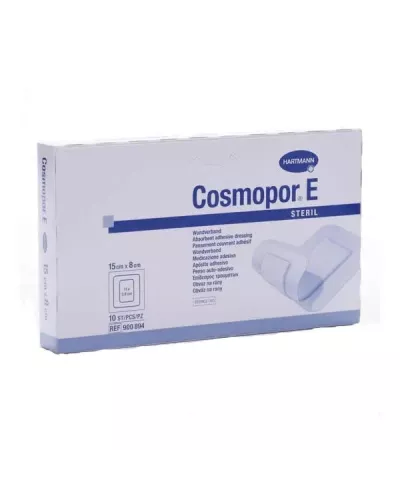 Hartmann Cosmopor E Steril Absorbent Adhesive Dressing 15X8cm 10 Units
