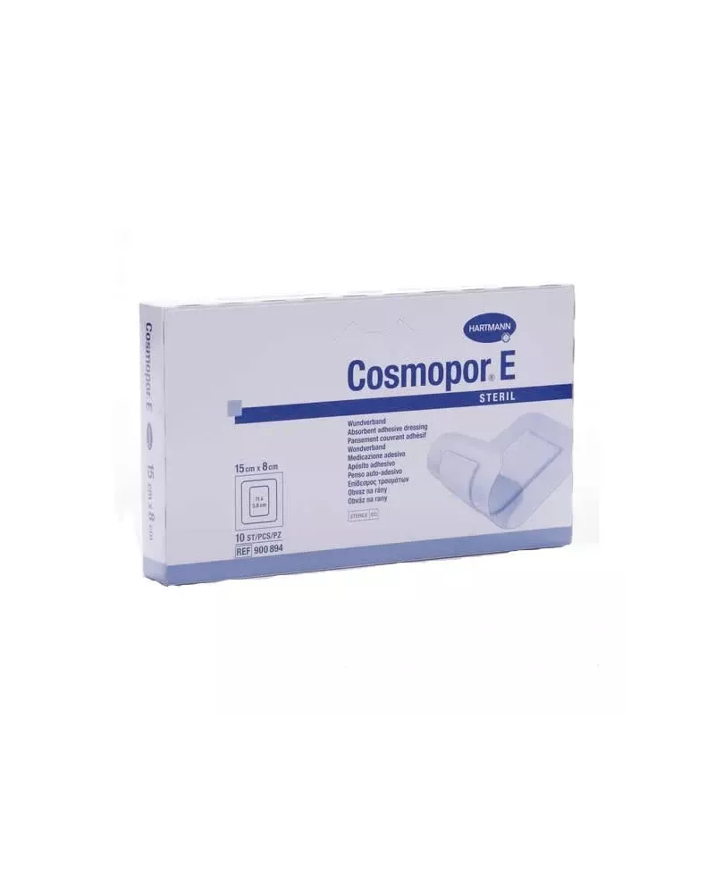 Hartmann Cosmopor E Steril Absorbent Adhesive Dressing 15X8cm 10 Units