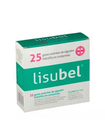 Lisubel Compresses de Gaze Stérile en Coton Hydrofolique 25U