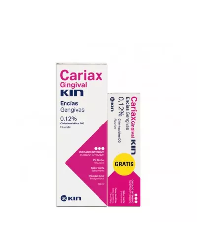 Kin Cariax Gingival Enjuague Bucal 500ml +Pasta Dental 75ml