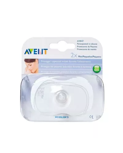 Avent 2 Mini Boucliers en Silicone pour Mamelons