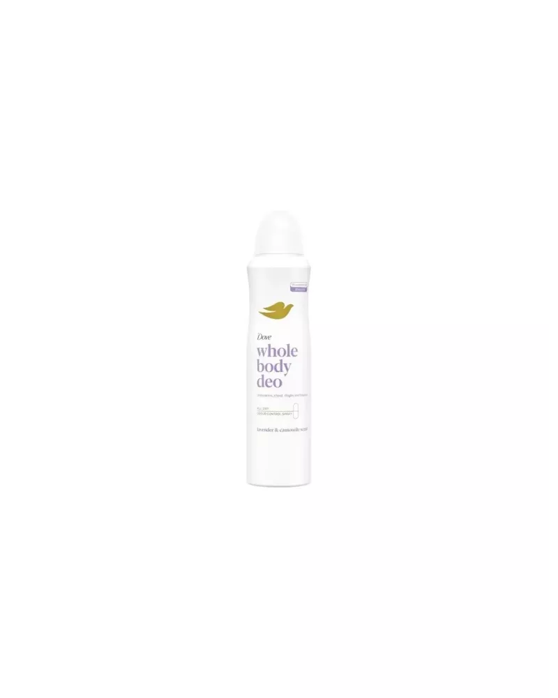 Dove Lavanda y Camomila Unisex Desodorante Spray Corporal 150ml