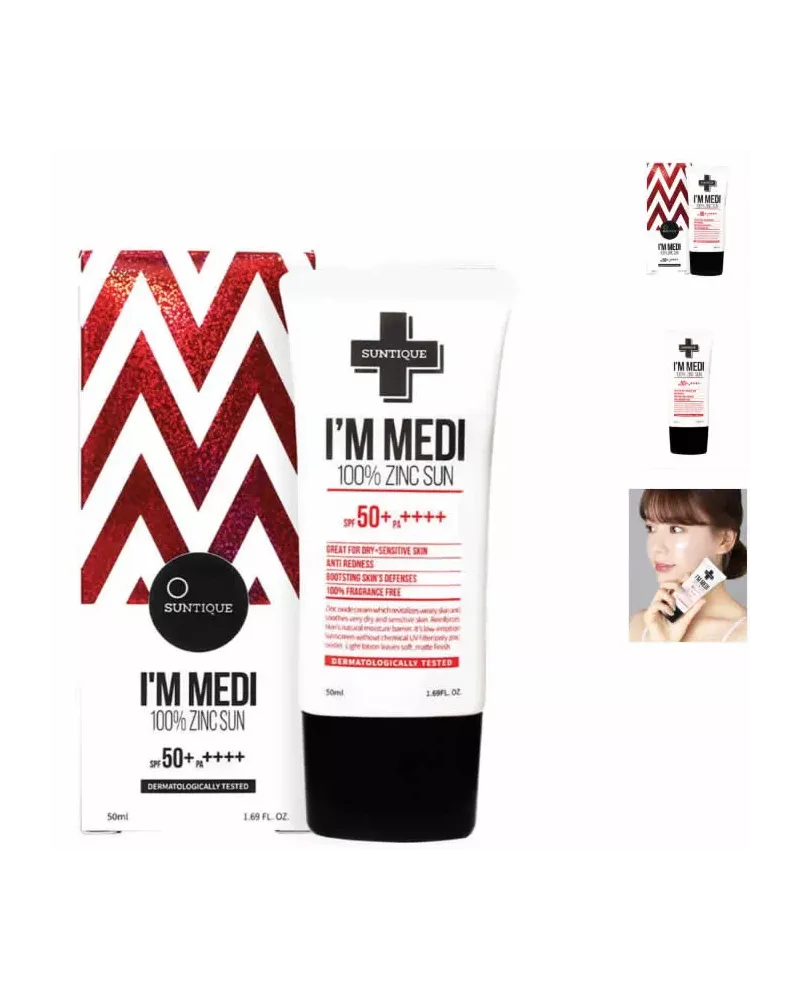 Suntique I'm Medi 100% Zinc Sun Spf50 50ml