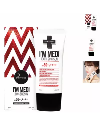 Suntique I'm Medi 100% Zinc Sun Spf50 50ml