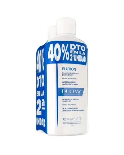 Ducray Elution Champú 2x400ml