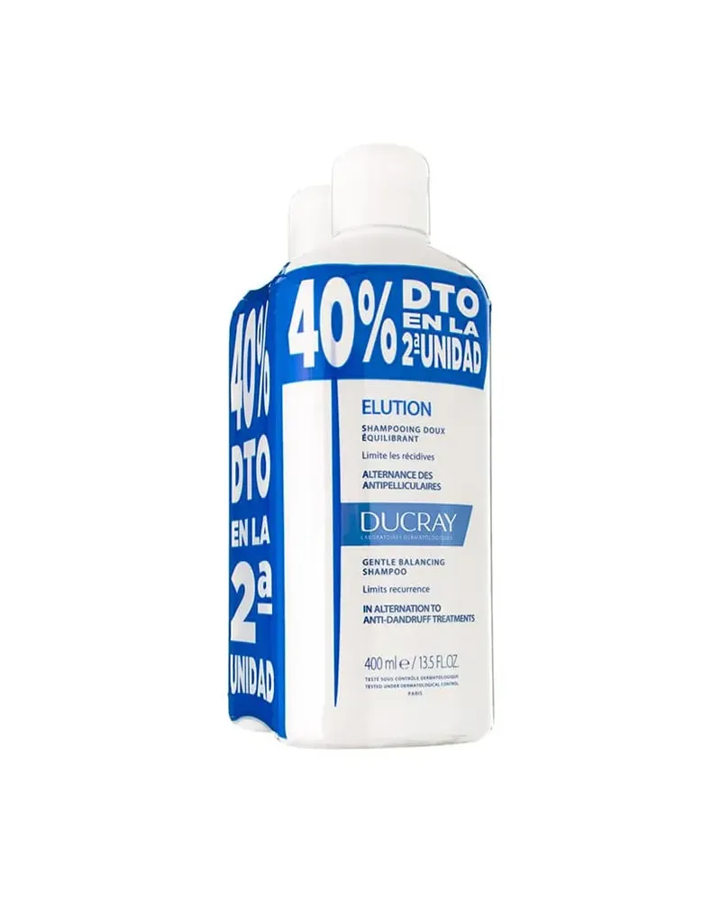 Ducray Elution Shampooing Traitant DermoProtecteur 2x400ml