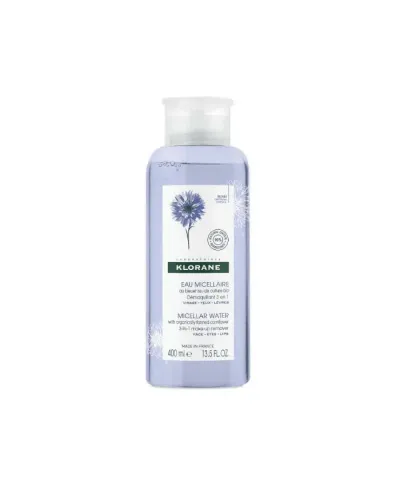 Klorane Micellar Water Cornflower Make-up Remover 3 In 1 400ml